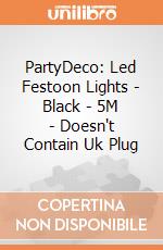 PartyDeco: Led Festoon Lights - Black - 5M - Doesn't Contain Uk Plug giochi