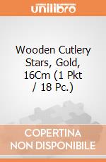 Wooden Cutlery Stars, Gold, 16Cm (1 Pkt / 18 Pc.) giochi