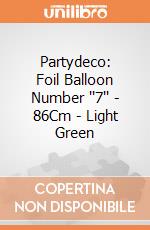 Partydeco: Foil Balloon Number ''7'' - 86Cm - Light Green giochi