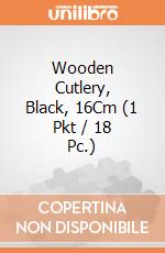 Wooden Cutlery, Black, 16Cm (1 Pkt / 18 Pc.) giochi
