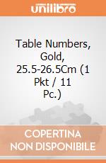 Table Numbers, Gold, 25.5-26.5Cm (1 Pkt / 11 Pc.) giochi