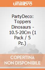 PartyDeco: Toppers Dinosaurs - 10.5-20Cm (1 Pack / 5 Pz.) giochi