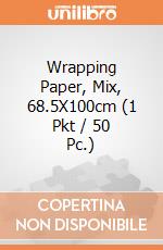 Wrapping Paper, Mix, 68.5X100cm (1 Pkt / 50 Pc.) giochi