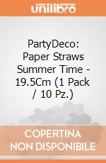 PartyDeco: Paper Straws Summer Time - 19.5Cm (1 Pack / 10 Pz.) giochi