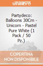 Partydeco: Balloons 30Cm - Unicorn - Pastel Pure White (1 Pack / 50 Pz.) giochi