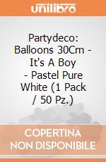 Partydeco: Balloons 30Cm - It's A Boy - Pastel Pure White (1 Pack / 50 Pz.) giochi