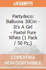 Partydeco: Balloons 30Cm - It's A Girl - Pastel Pure White (1 Pack / 50 Pz.) giochi