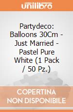 Partydeco: Balloons 30Cm - Just Married - Pastel Pure White (1 Pack / 50 Pz.) giochi