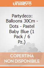 Partydeco: Balloons 30Cm - Dots - Pastel Baby Blue (1 Pack / 6 Pz.) giochi