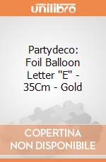Partydeco: Foil Balloon Letter ''E'' - 35Cm - Gold giochi