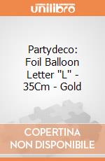 Partydeco: Foil Balloon Letter ''L'' - 35Cm - Gold giochi