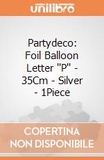 Partydeco: Foil Balloon Letter ''P'' - 35Cm - Silver - 1Piece giochi