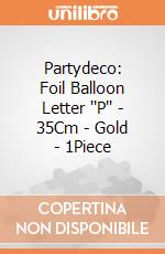 Partydeco: Foil Balloon Letter ''P'' - 35Cm - Gold - 1Piece giochi