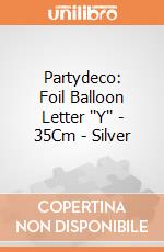 Partydeco: Foil Balloon Letter ''Y'' - 35Cm - Silver giochi