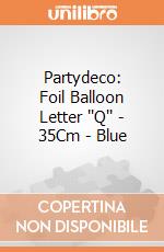 Partydeco: Foil Balloon Letter ''Q'' - 35Cm - Blue giochi