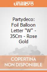 Partydeco: Foil Balloon Letter ''W'' - 35Cm - Rose Gold giochi