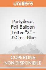 Partydeco: Foil Balloon Letter ''X'' - 35Cm - Blue giochi