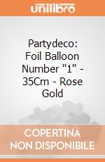 Partydeco: Foil Balloon Number ''1'' - 35Cm - Rose Gold giochi