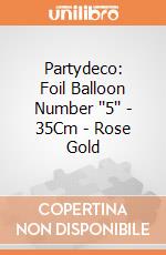 Partydeco: Foil Balloon Number ''5'' - 35Cm - Rose Gold giochi