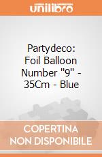 Partydeco: Foil Balloon Number ''9'' - 35Cm - Blue giochi