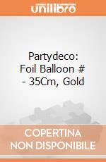 Partydeco: Foil Balloon # - 35Cm, Gold giochi