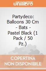 Partydeco: Balloons 30 Cm - Bats - Pastel Black (1 Pack / 50 Pz.) giochi