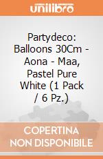 Partydeco: Balloons 30Cm - Aona - Maa, Pastel Pure White (1 Pack / 6 Pz.) giochi