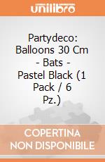 Partydeco: Balloons 30 Cm - Bats - Pastel Black (1 Pack / 6 Pz.) giochi