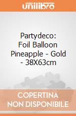 Partydeco: Foil Balloon Pineapple - Gold - 38X63cm giochi