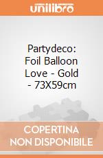Partydeco: Foil Balloon Love - Gold - 73X59cm giochi