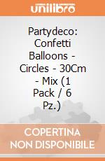 Partydeco: Confetti Balloons - Circles - 30Cm - Mix (1 Pack / 6 Pz.) giochi
