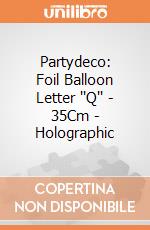 Partydeco: Foil Balloon Letter ''Q'' - 35Cm - Holographic giochi