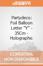 Partydeco: Foil Balloon Letter ''Y'' - 35Cm - Holographic giochi