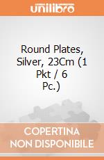 Round Plates, Silver, 23Cm (1 Pkt / 6 Pc.) giochi