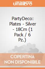 Plates, Silver, 18Cm (1 Pkt / 6 Pc.) giochi