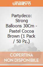 Partydeco: Strong Balloons 30Cm - Pastel Cocoa Brown (1 Pack / 50 Pz.) giochi
