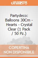 Partydeco: Balloons 30Cm - Hearts - Crystal Clear (1 Pack / 50 Pz.) giochi