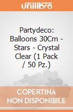 Partydeco: Balloons 30Cm - Stars - Crystal Clear (1 Pack / 50 Pz.) giochi