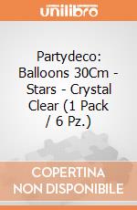 Partydeco: Balloons 30Cm - Stars - Crystal Clear (1 Pack / 6 Pz.) giochi