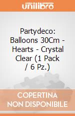 Partydeco: Balloons 30Cm - Hearts - Crystal Clear (1 Pack / 6 Pz.) giochi