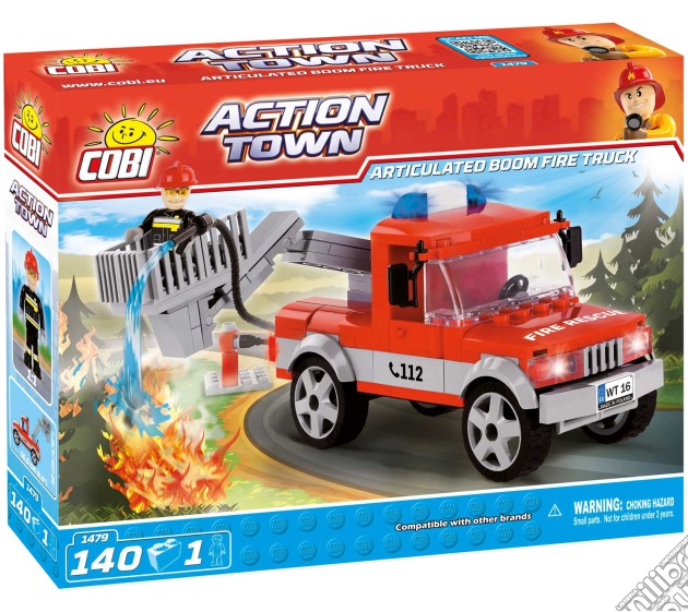Cobi - Action Town 1479 - Camion Articolato Pompieri 140 Pz gioco di Cobi