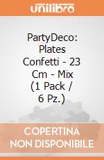 PartyDeco: Plates Confetti - 23 Cm - Mix (1 Pack / 6 Pz.) giochi