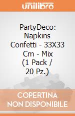PartyDeco: Napkins Confetti - 33X33 Cm - Mix (1 Pack / 20 Pz.) giochi