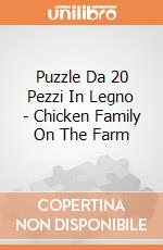Puzzle Da 20 Pezzi In Legno - Chicken Family On The Farm giochi