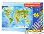 Castorland: Puzzle Da Maxi 40 Pezzi - World Map giochi