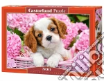Castorland: Puzzle Da 500 Pezzi - Pup In Pink Flowers giochi