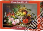 Castorland: Puzzle Da 2000 Pezzi - Natura Morta Con Fiori E Cesto Di Frutta giochi