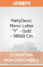 Mirror Letter ''Y'' - Gold - 58X60 Cm giochi