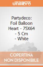 Partydeco: Foil Balloon Heart - 75X64 - 5 Cm - White giochi