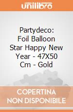 Partydeco: Foil Balloon Star Happy New Year - 47X50 Cm - Gold giochi